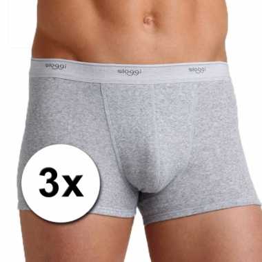 X Sloggi basic heren shorty grijs