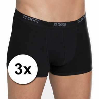 X Sloggi basic heren shorty zwart