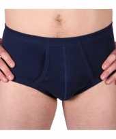 Set stuks klassieke beeren mannenslip navy katoen maat m